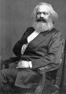 Photo noir et blanc de Karl Marx