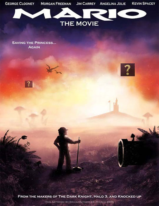 Poster imaginaire d'un film "Mario"