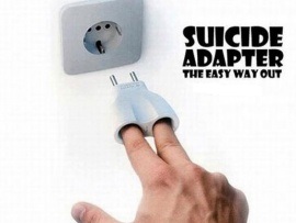 Un photo d'un adaptateur de prise électrique pour les doigts qui sert à se suicider