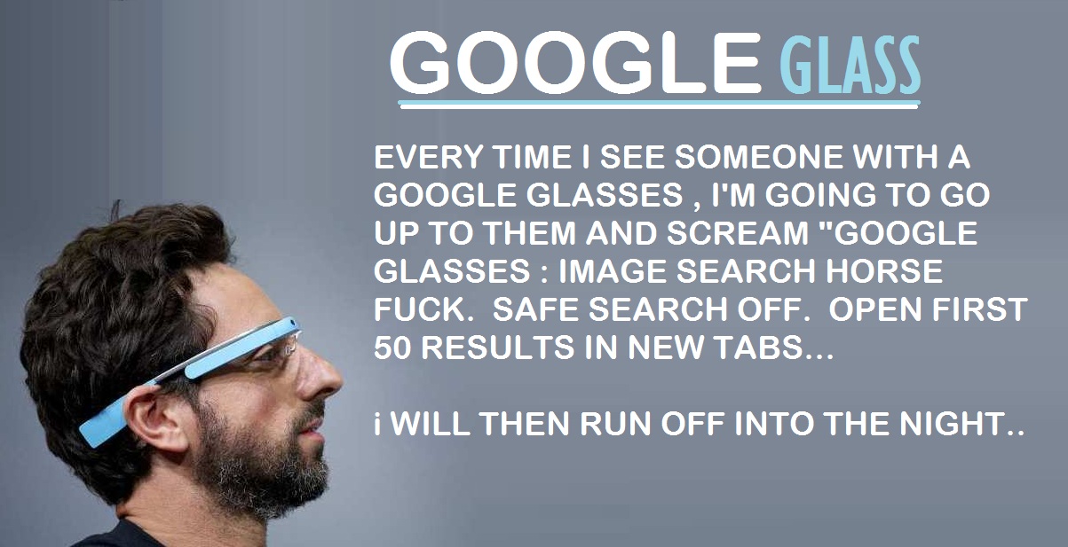 Blague sur les google glasses