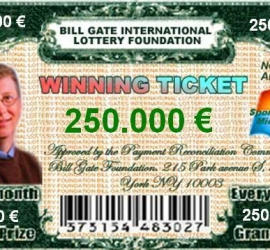 Billet de lotterie de microst