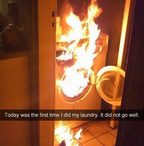 Today was the first time i did my laundry
